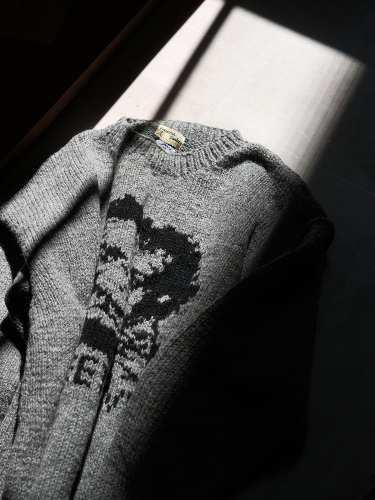 OLDPARK : BEETHOVEN KNIT (x Mcmachon Woolen) / GRAY