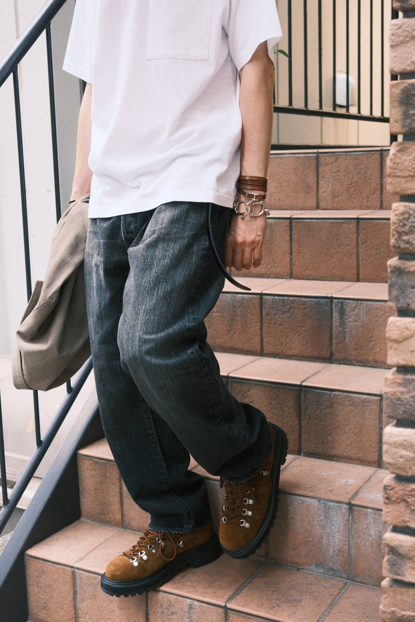 MINEDENIM :  B.S Denim Ankle Length Straight Jeans USD