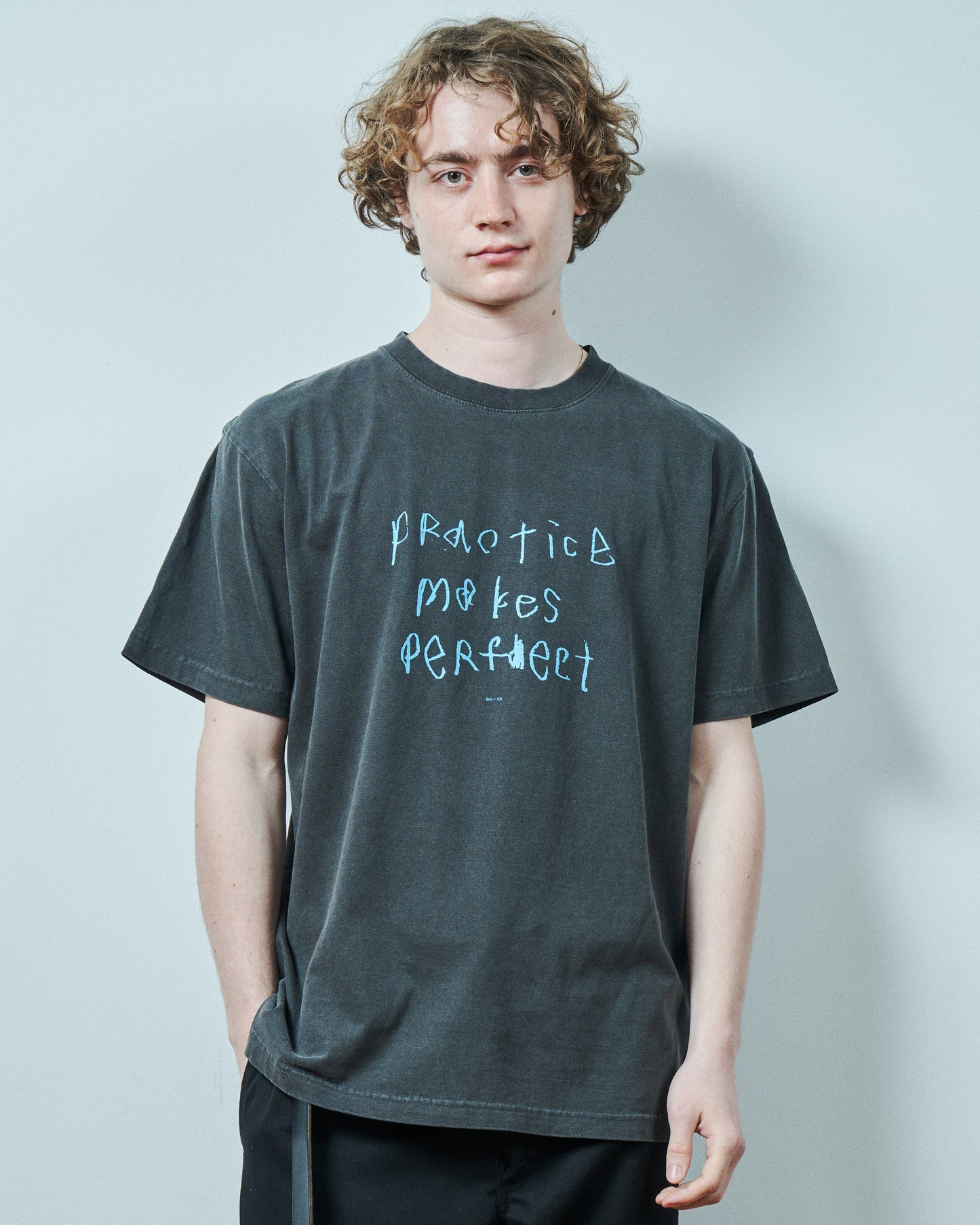 TODAY edition : LEFT HAND S/S Tee #2 (CHARCOAL)