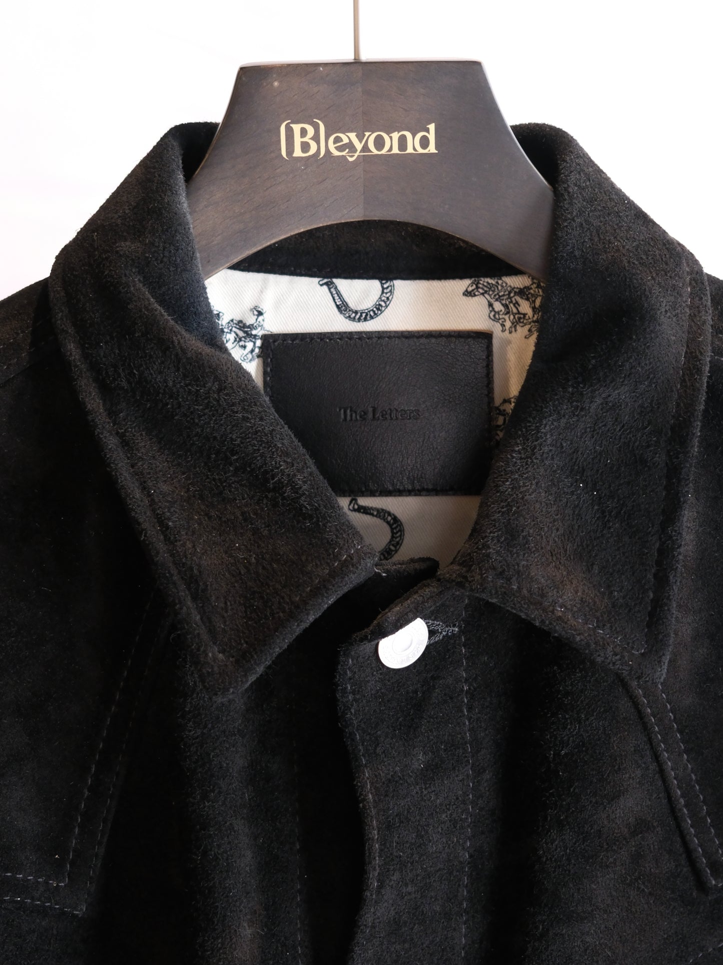 The Letters : COW BOY TRUCKER JACKET -HORSE SUEDE- / BLACK