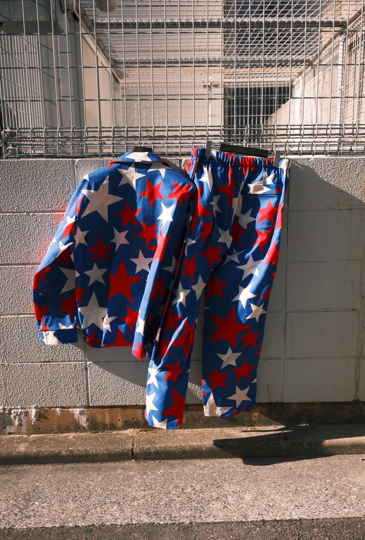 OLDPARK : PAJAMA SHIRT -SHEET- "Star" / Mサイズ
