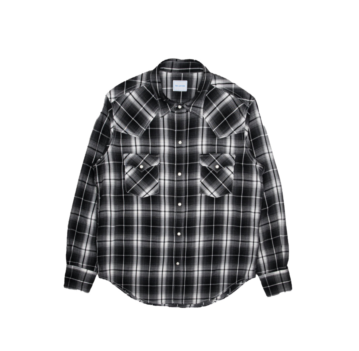 The Letters : WESTERN SHIRT -OMBRE CHECK RAYON-