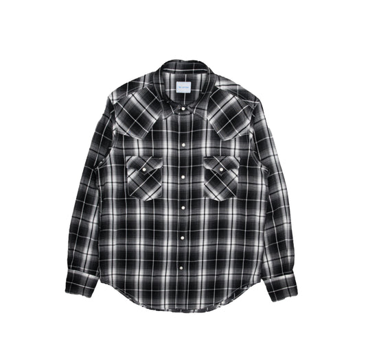 The Letters : WESTERN SHIRT -OMBRE CHECK RAYON-