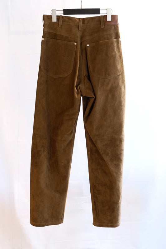 The Letters : WORKERS WIDE PANTS -HORSE SUEDE-