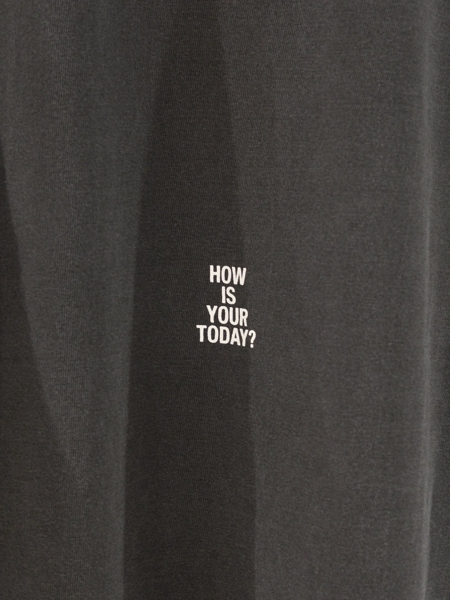TODAY edition : TROMPE L'OEIL L/S tee (charcoal)