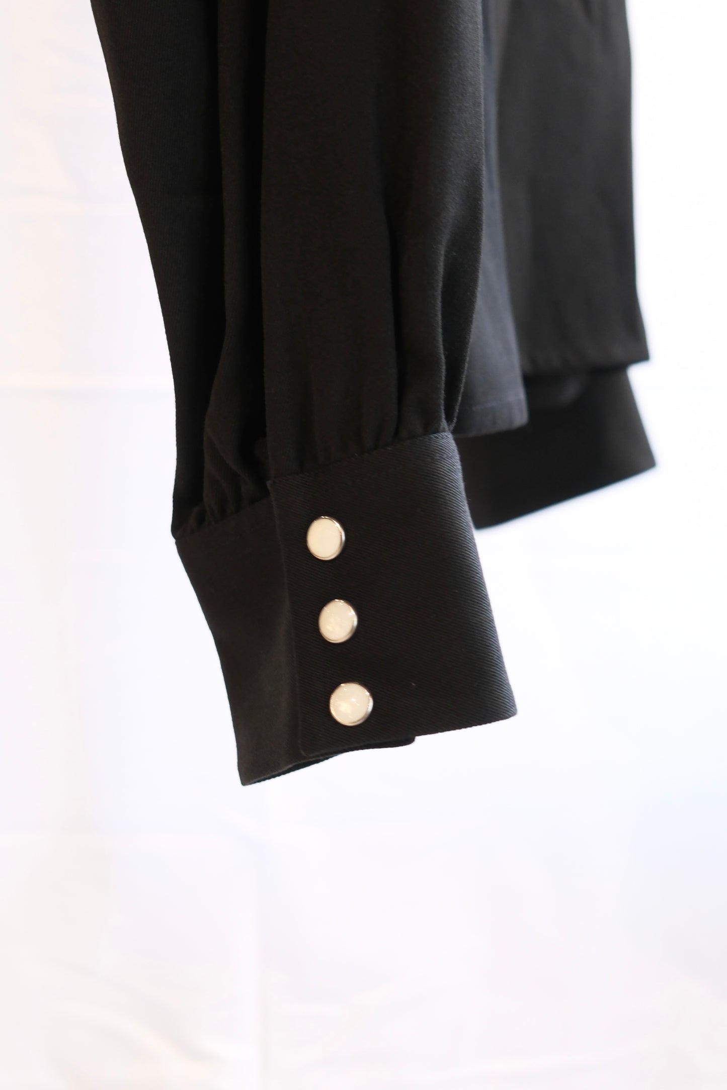 The Letters:OPEN COLLAR SHIRT -RAYON GABARDINE-