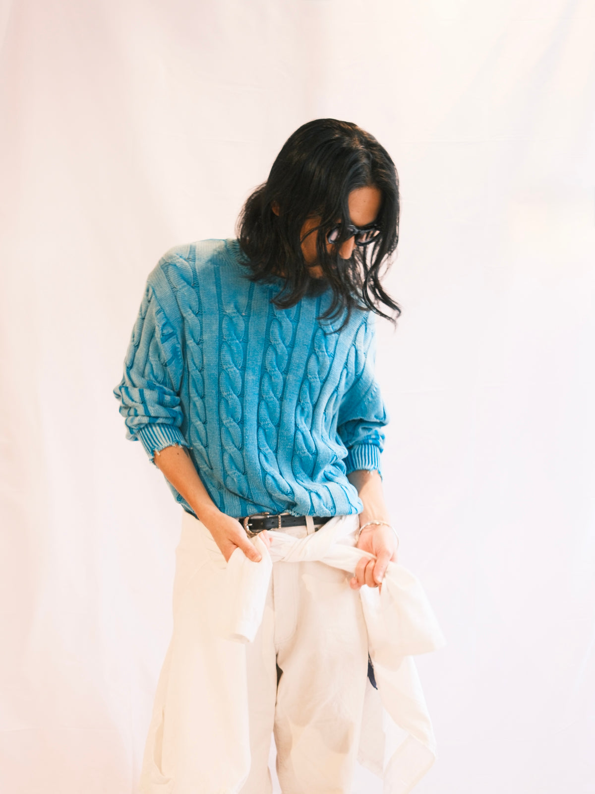 JOHN MASON SMITH/JANE SMITH: 5G COTTON TILDEN DAMAGE SWEATER