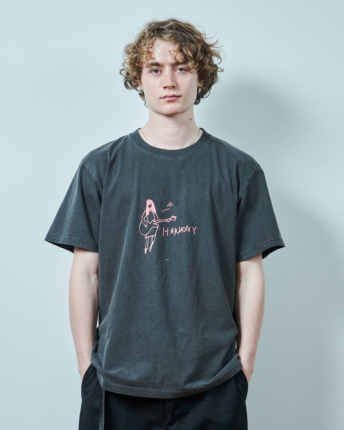 TODAY edition : LEFT HAND S/S Tee #1 (CHARCOAL)
