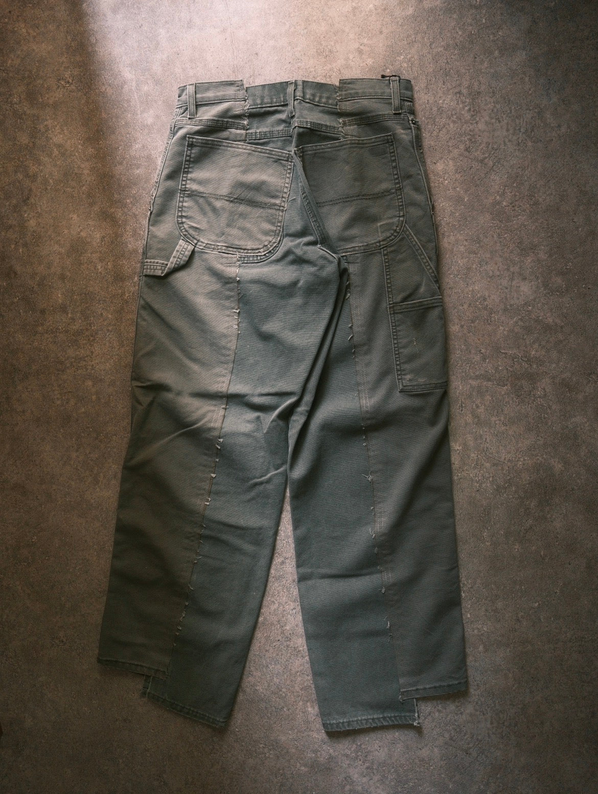 OLDPARK : BAGGY CARPENTER PANTS -DUCK- (GRAY、Mサイズ)