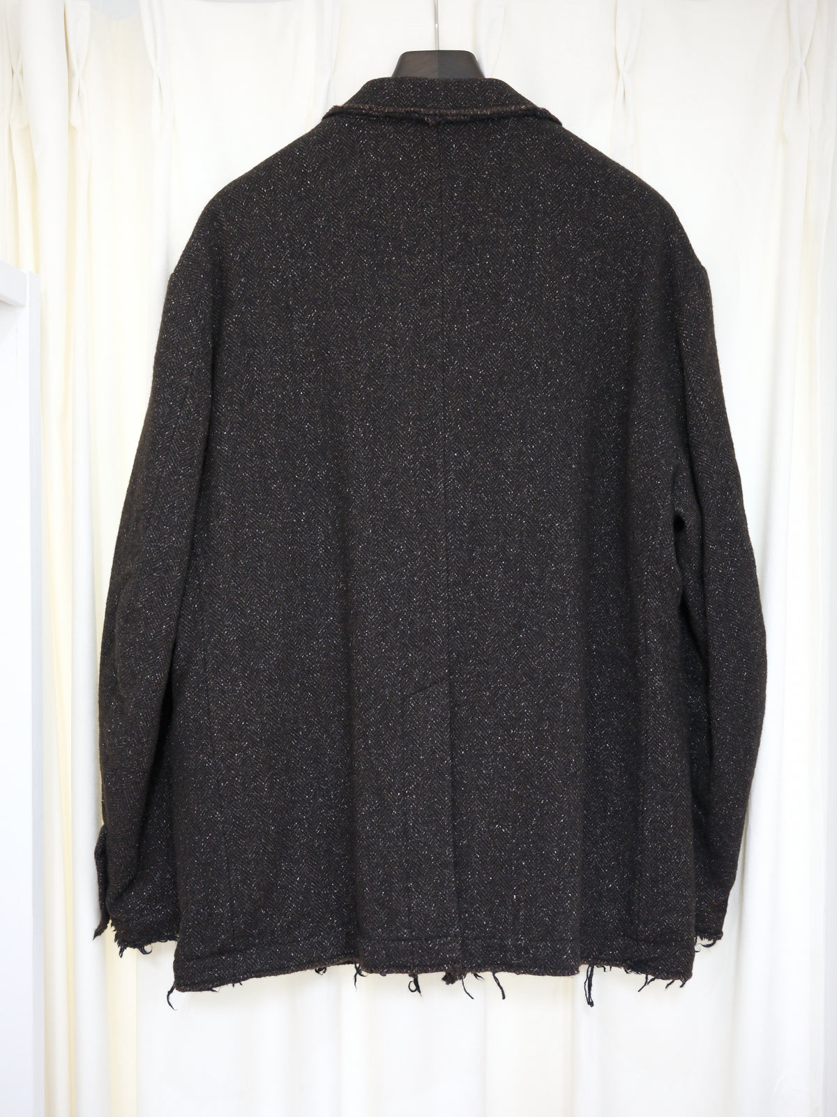 JOHN MASON SMITH / JANE SMITH : GARMENT WASHED SILKNEP TWEED JACKET