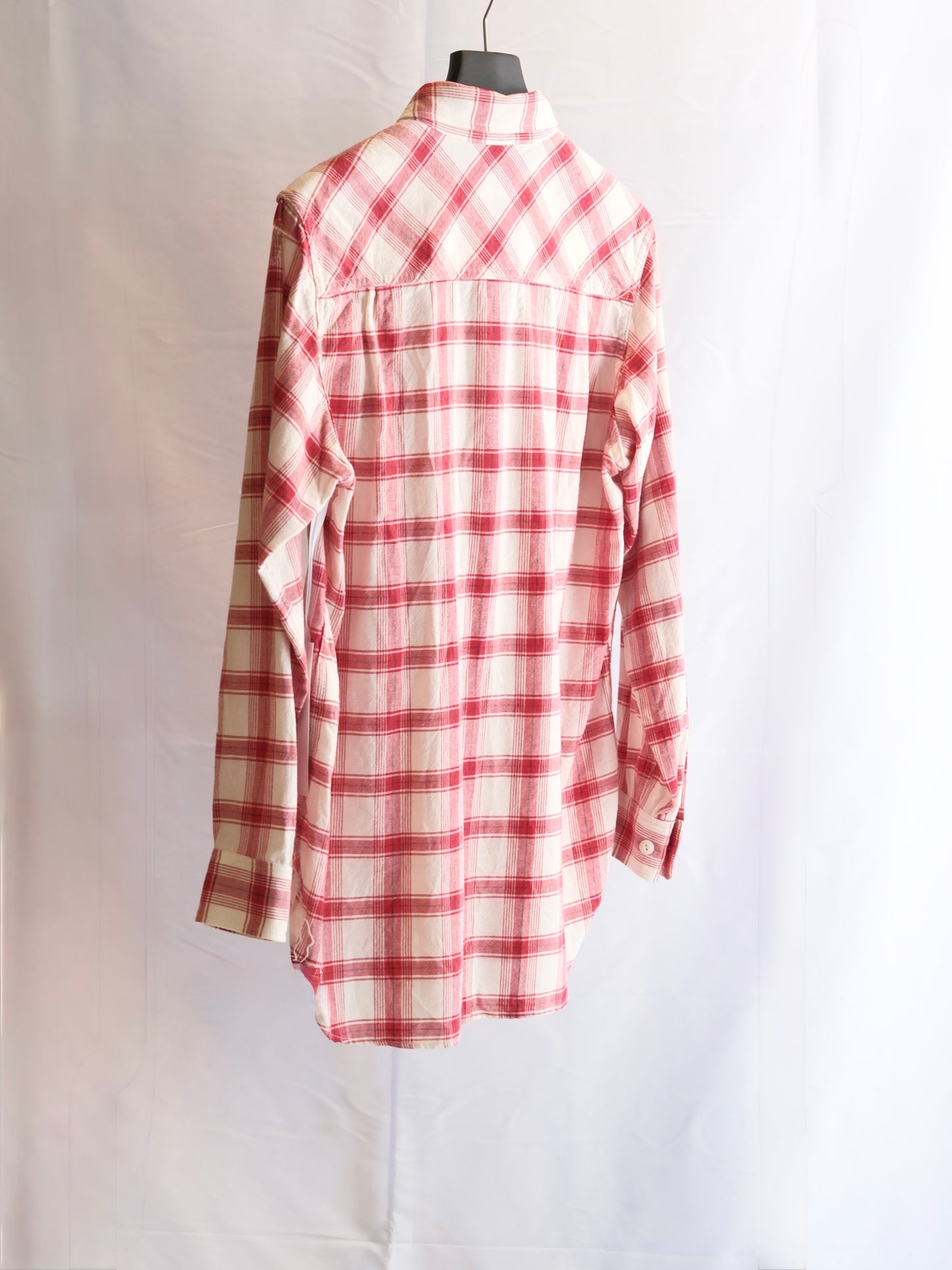 The Letters : WORKERS SHIRT -CHECK OPEN END YARN COTTON- / RED
