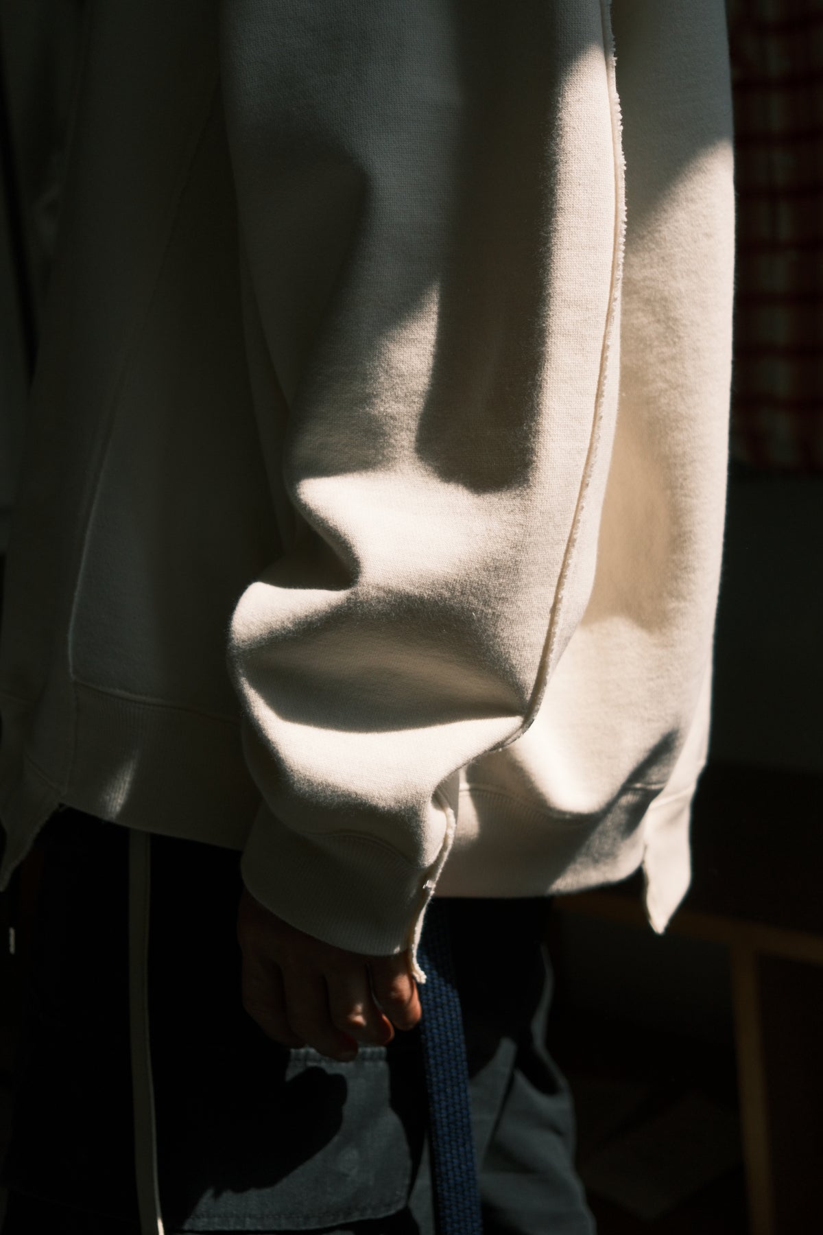OLDPARK : COLLAB CREW SWEAT (x Healthknit) / WHITE