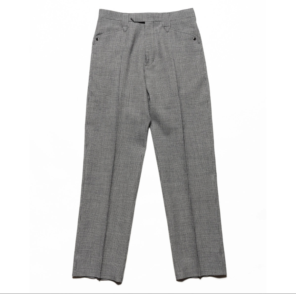 The Letters : WESTERN TROUSERS - WOOL LINEN HOUNDSTOOTH -