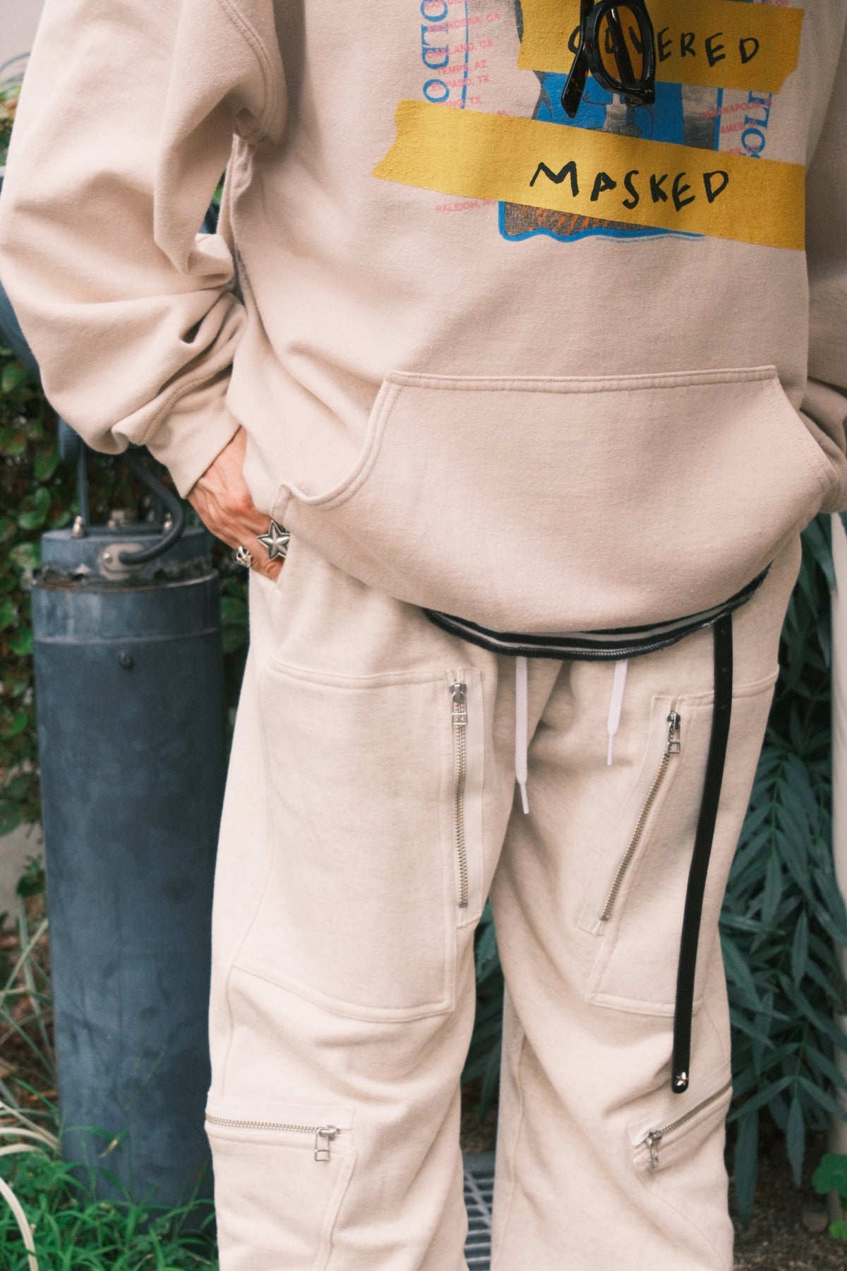 OLDPARK : TAPING SWEAT (Fサイズ)-PINK.F