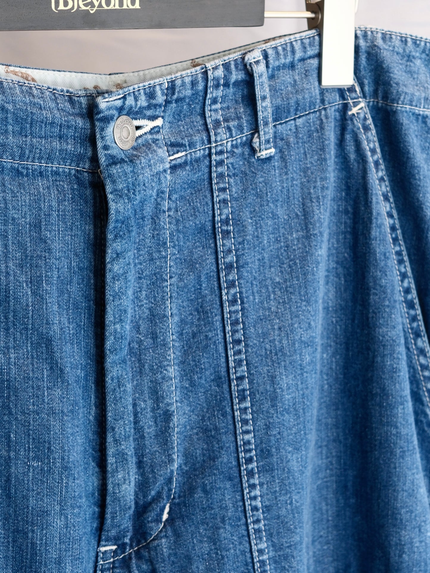 The Letters : BAKER PANTS-USED WASHED DENIM-