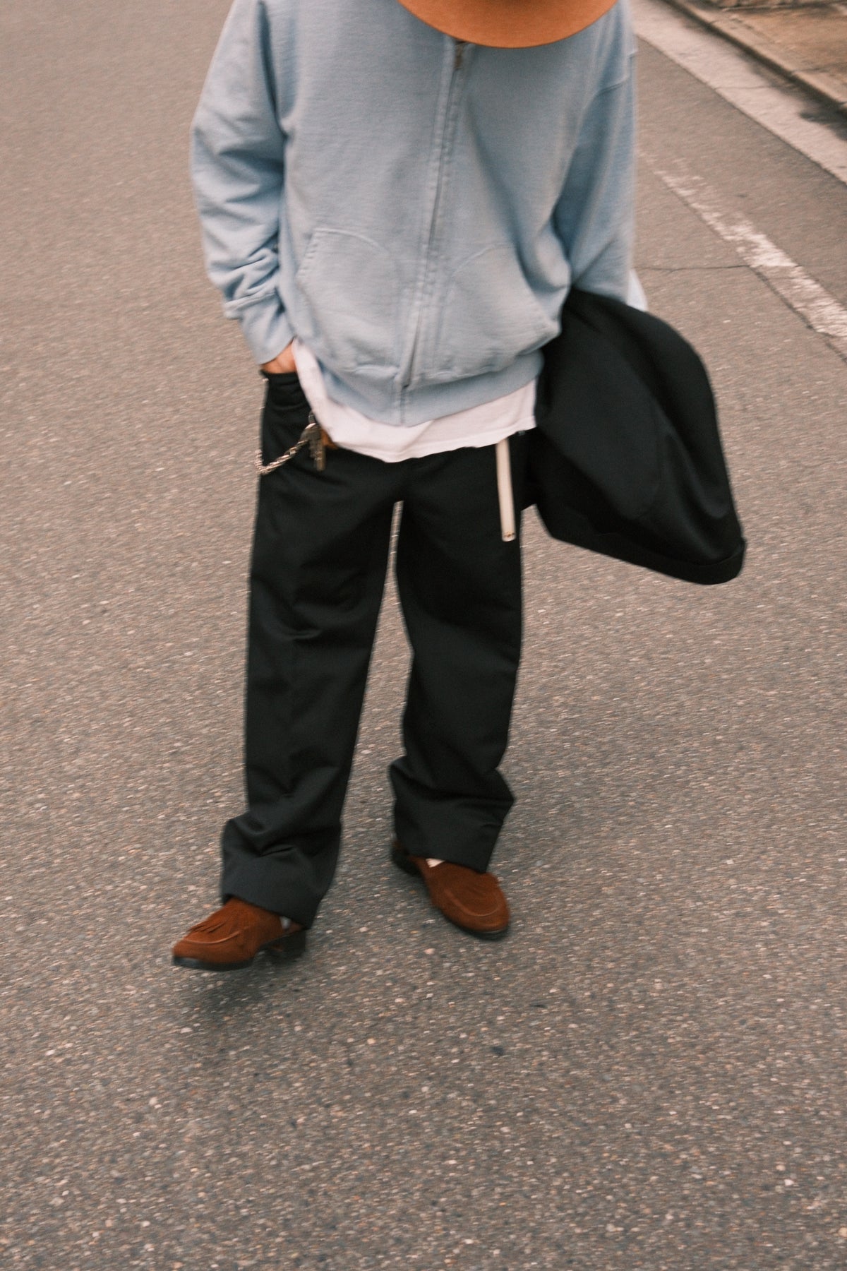 The Letters : COW BOY TROUSERS -LACINE WOOL LINEN-