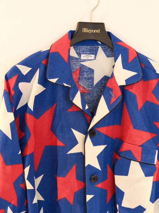 OLDPARK : PAJAMA SHIRT -SHEET- "Star" / Mサイズ