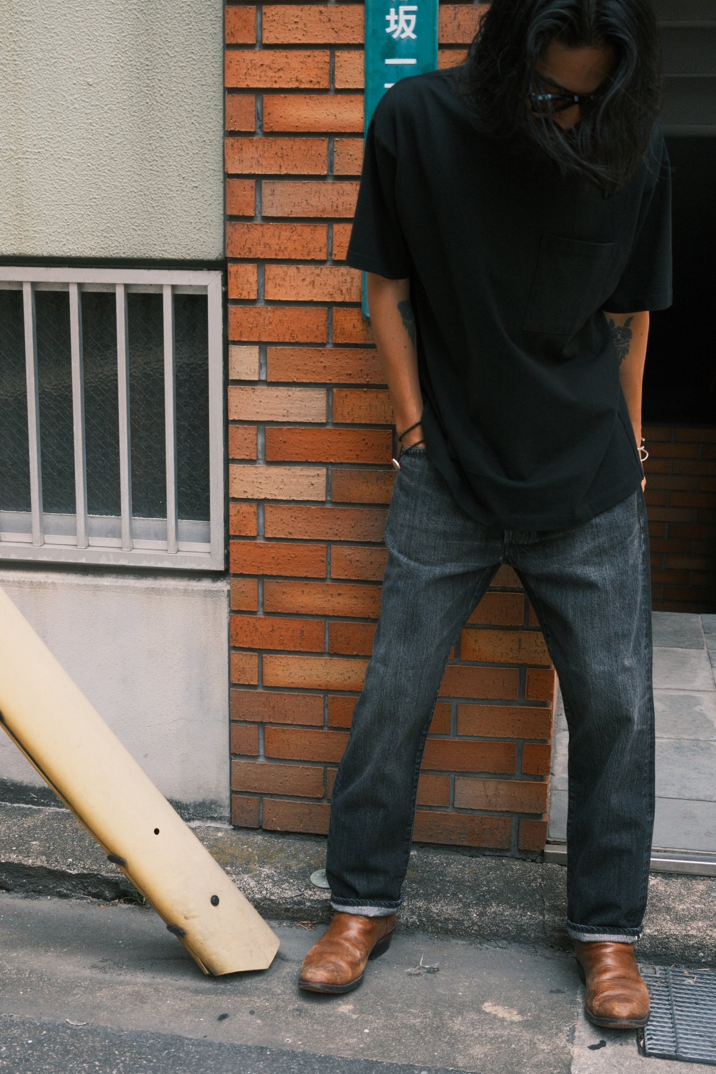 MINEDENIM :  B.S Denim Ankle Length Straight Jeans USD