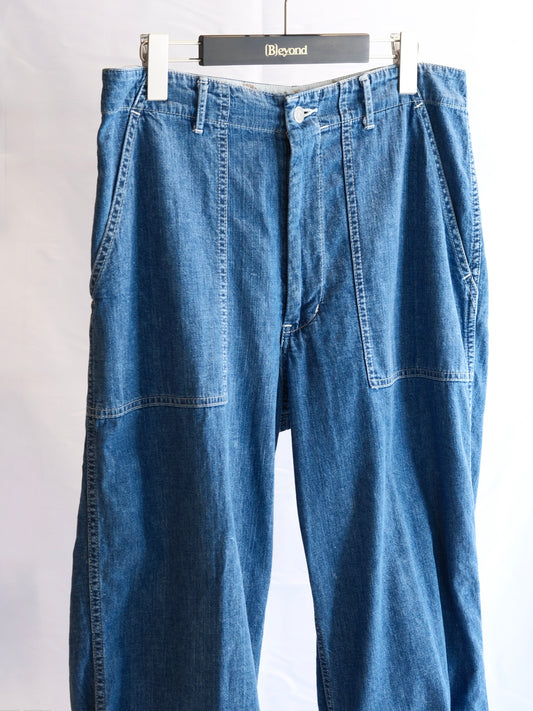 The Letters : BAKER PANTS-USED WASHED DENIM-