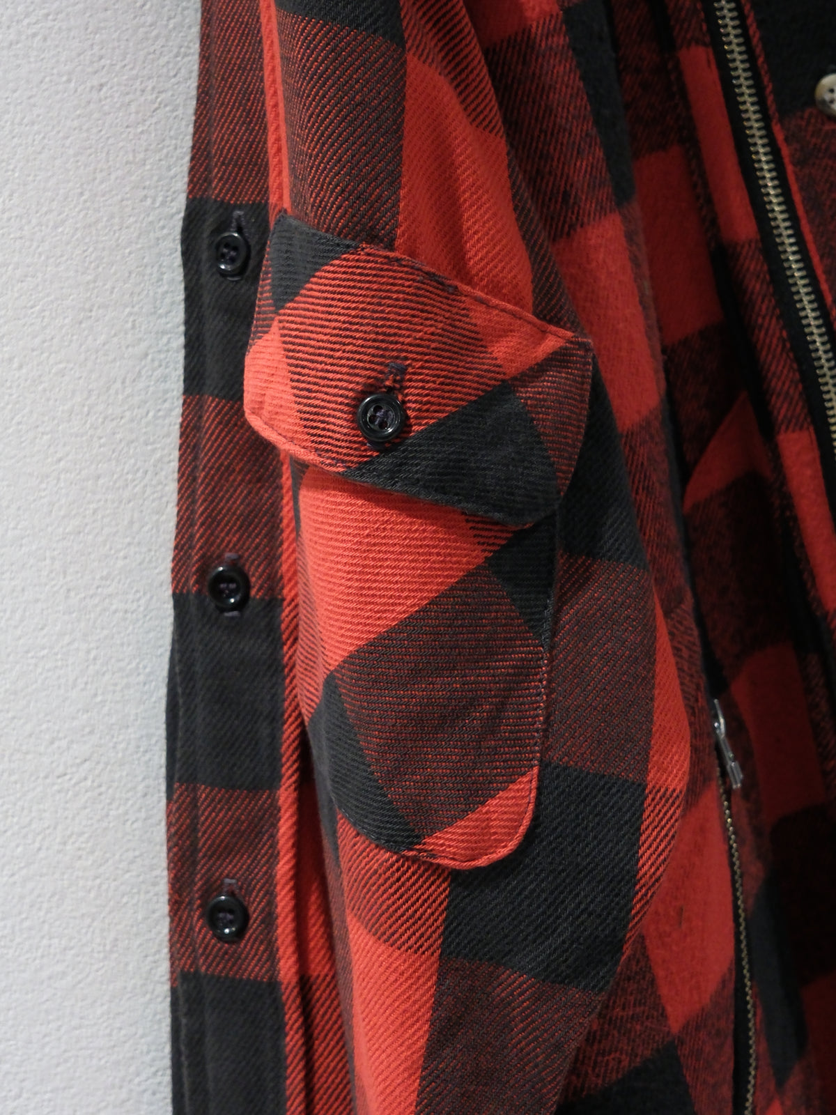 OLDPARK : RIDERS SHIRT -FLANNEL- / RED