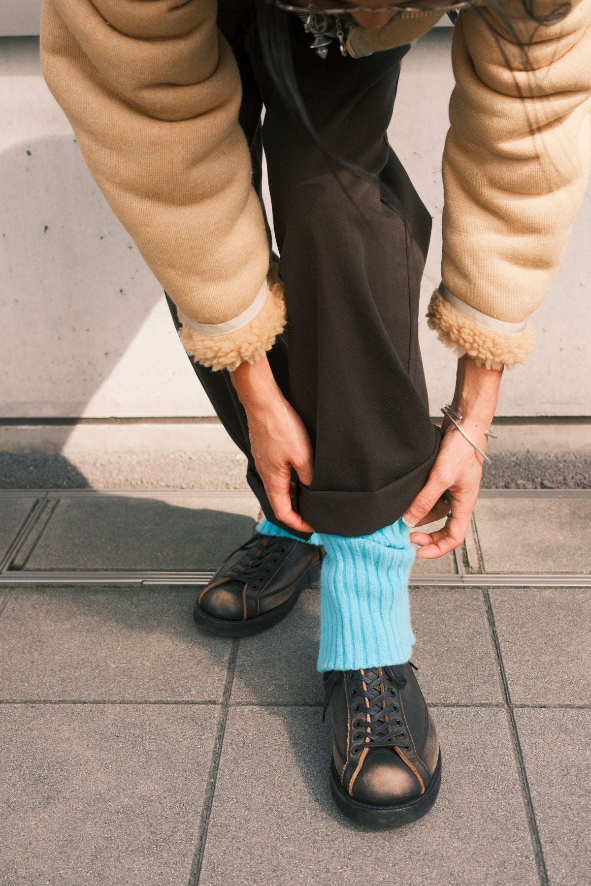 JOHN MASON SMITH / JANE SMITH : 5G LEG WARMER LONG / TURQUOIS