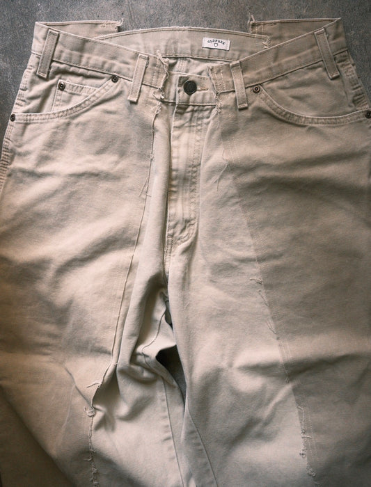 OLDPARK : BAGGY CARPENTER PANTS -DUCK- (BEIGE、Mサイズ)