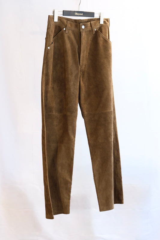 The Letters : WORKERS WIDE PANTS -HORSE SUEDE-