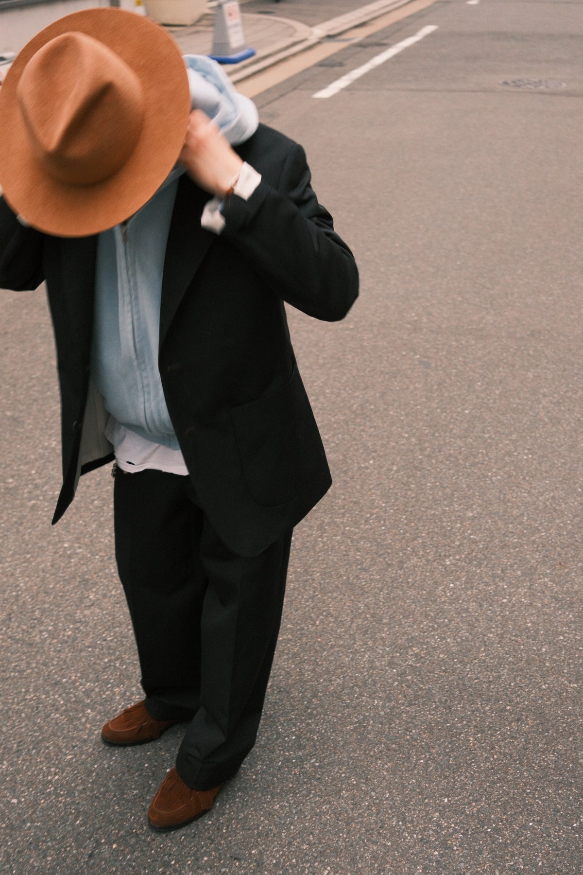 The Letters : COW BOY SACK JACKET -LACINE WOOL LINEN-