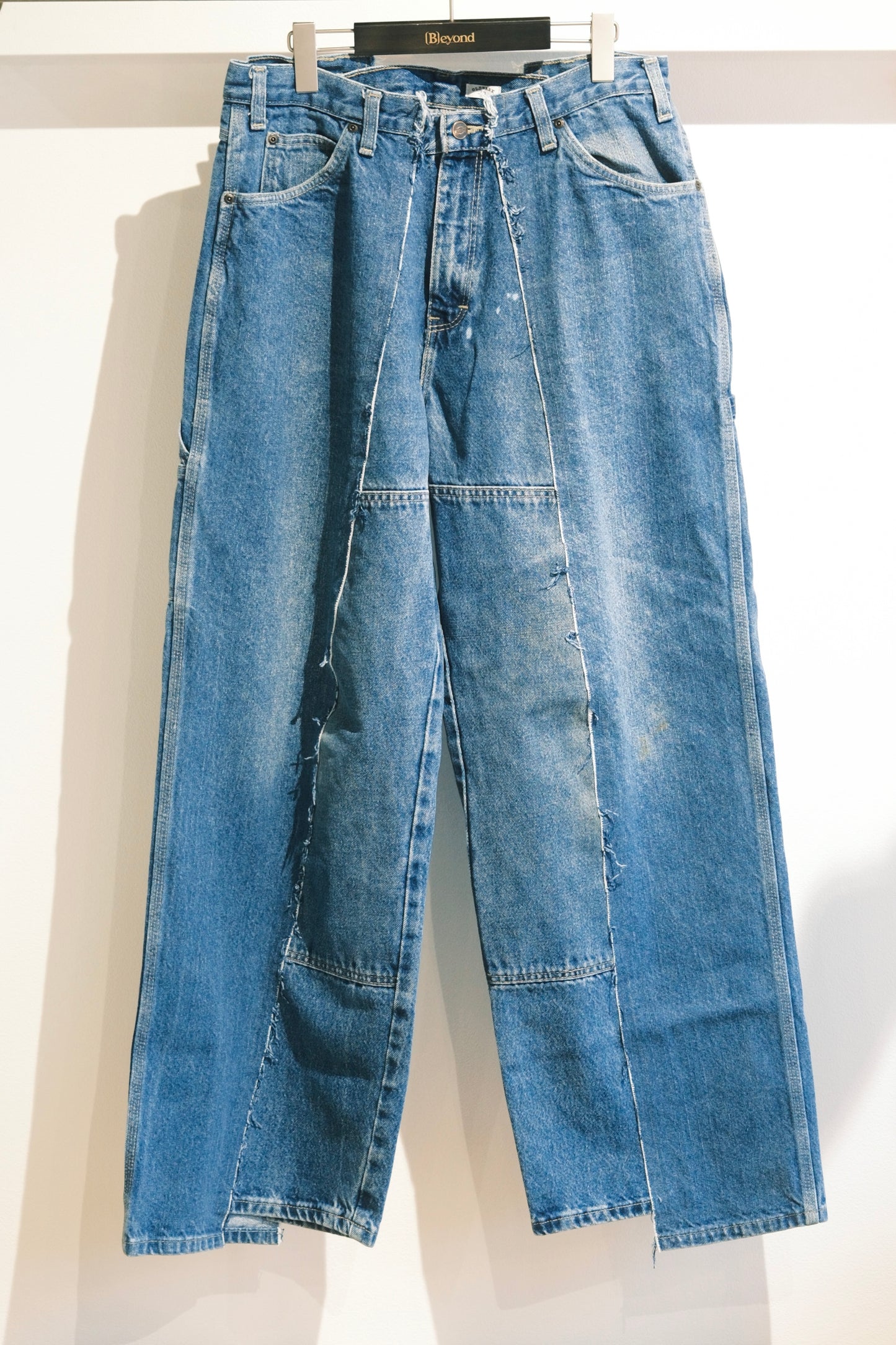 OLDPARK : BAGGY CARPENTER PANTS -DENIM-  (BLUE、XLサイズ)