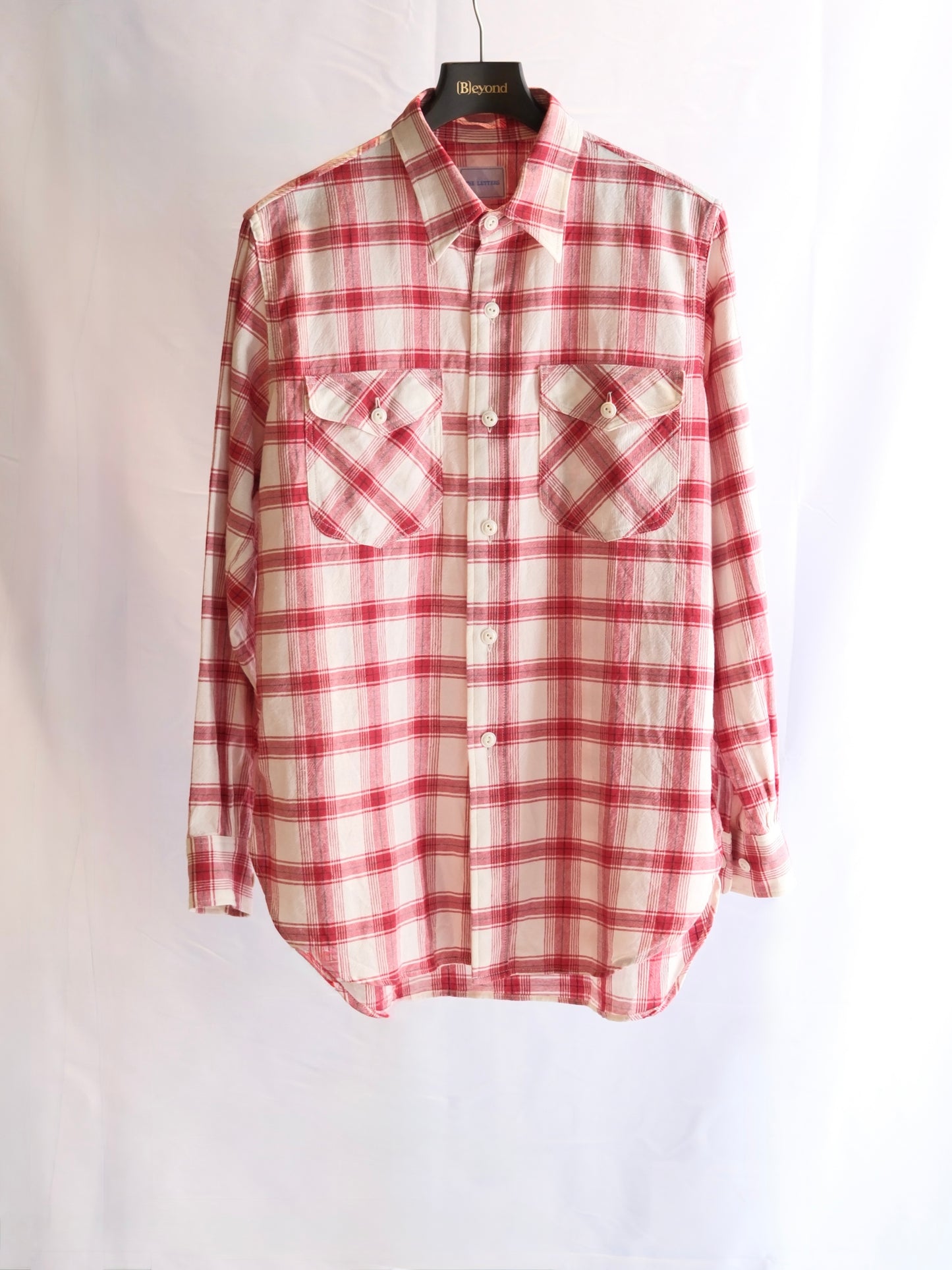 The Letters : WORKERS SHIRT -CHECK OPEN END YARN COTTON- / RED