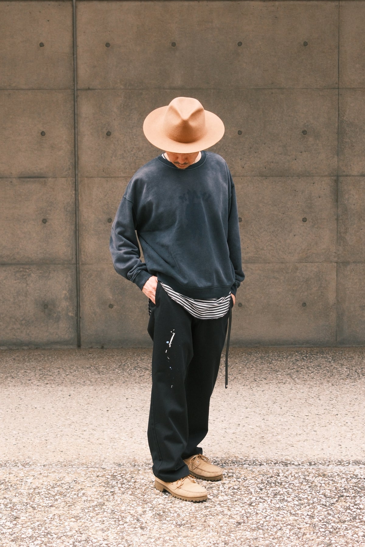 TODAY edition : PATCH MARK SWEATSHIRT / BLACK
