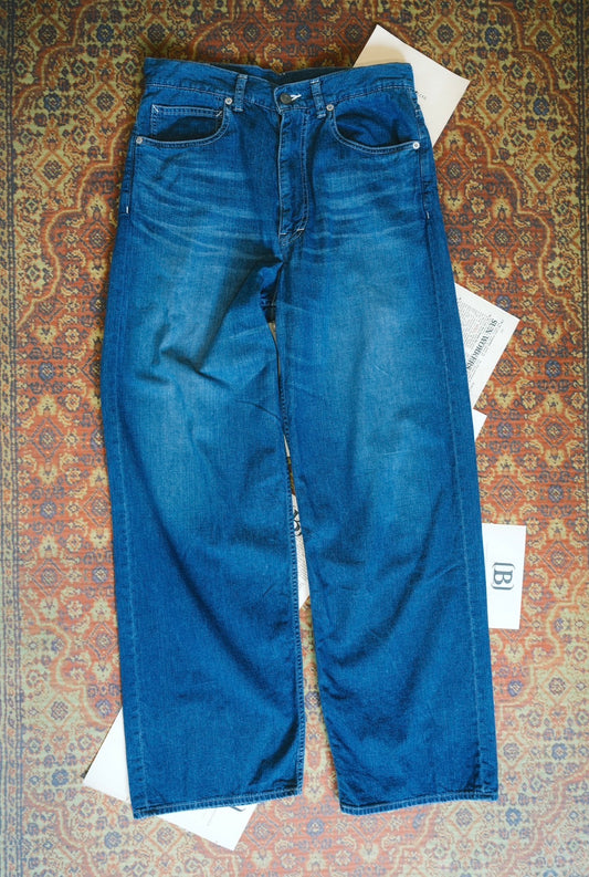 The Letters: 5 POCKET PANTS -USED WASHED DENIM-