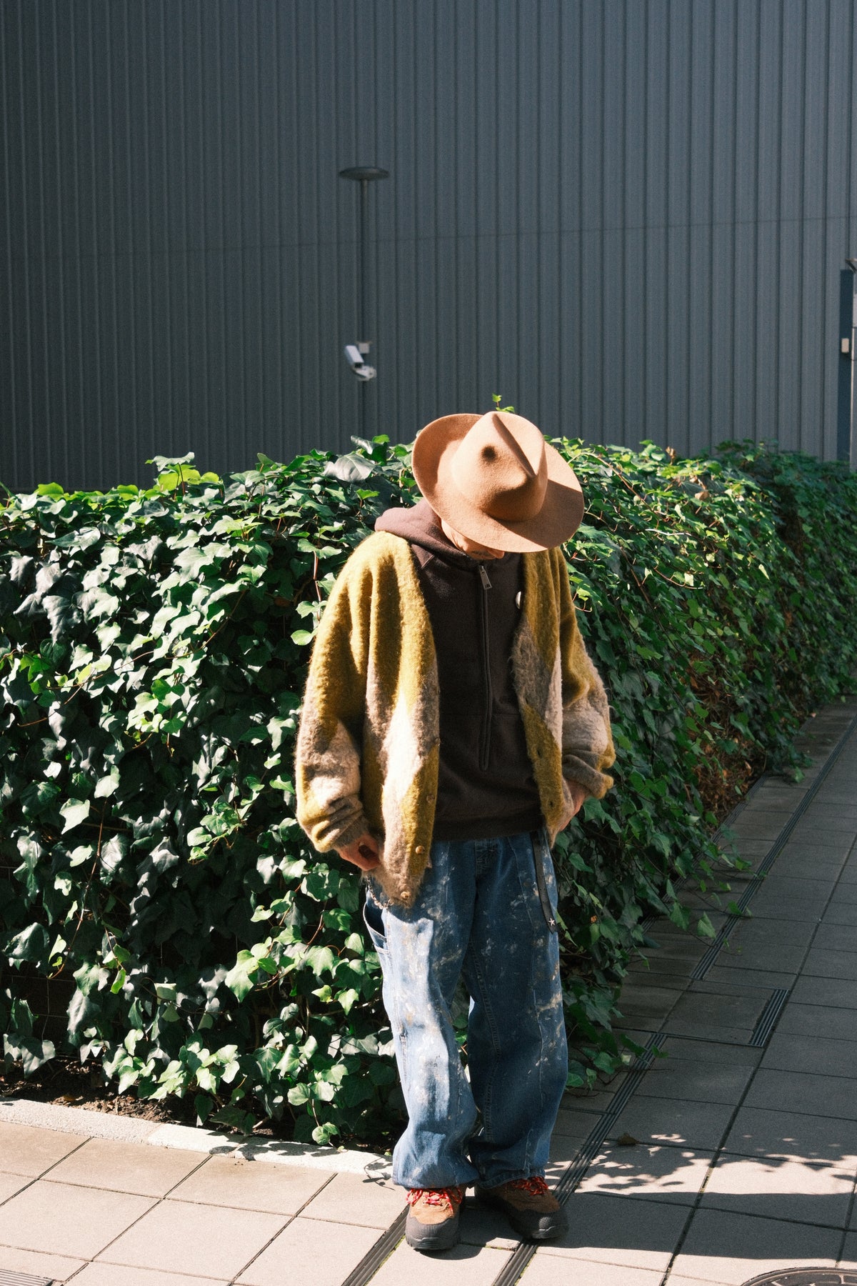 MINEDENIM : Mohair Argyle Knit Cardigan / YPT