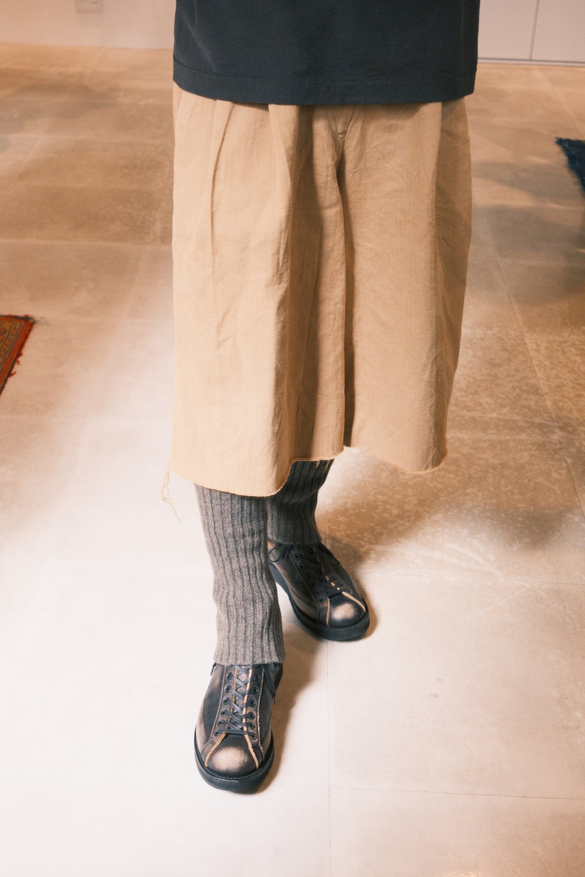JOHN MASON SMITH / JANE SMITH : 5G LEG WARMER LONG / BROWN MIX