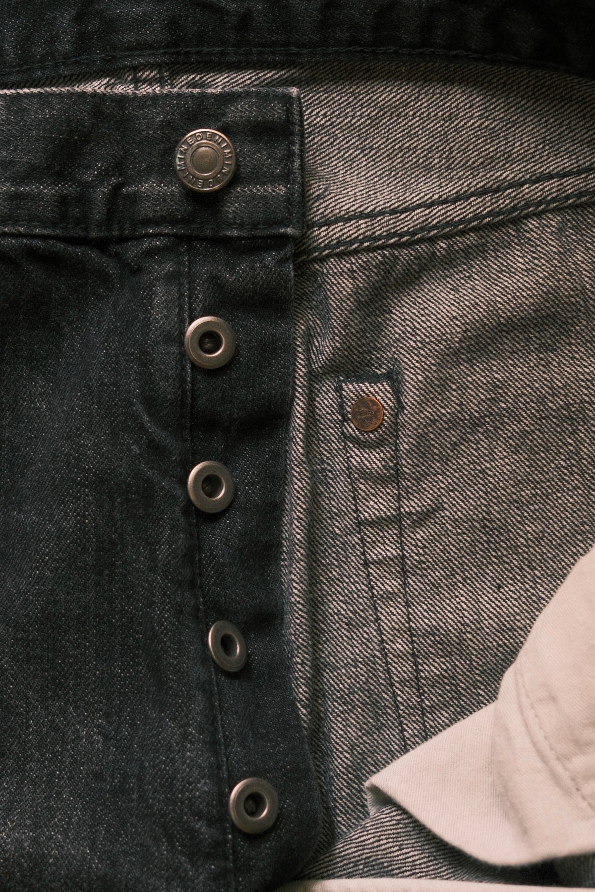 MINEDENIM :  B.S Denim Ankle Length Straight Jeans USD