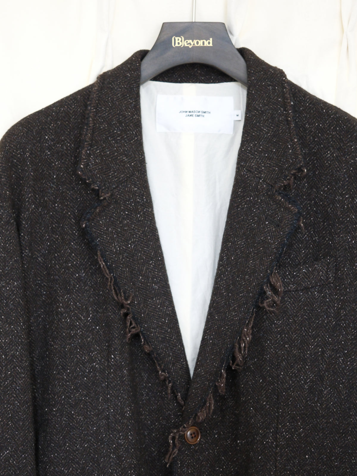 JOHN MASON SMITH / JANE SMITH : GARMENT WASHED SILKNEP TWEED JACKET