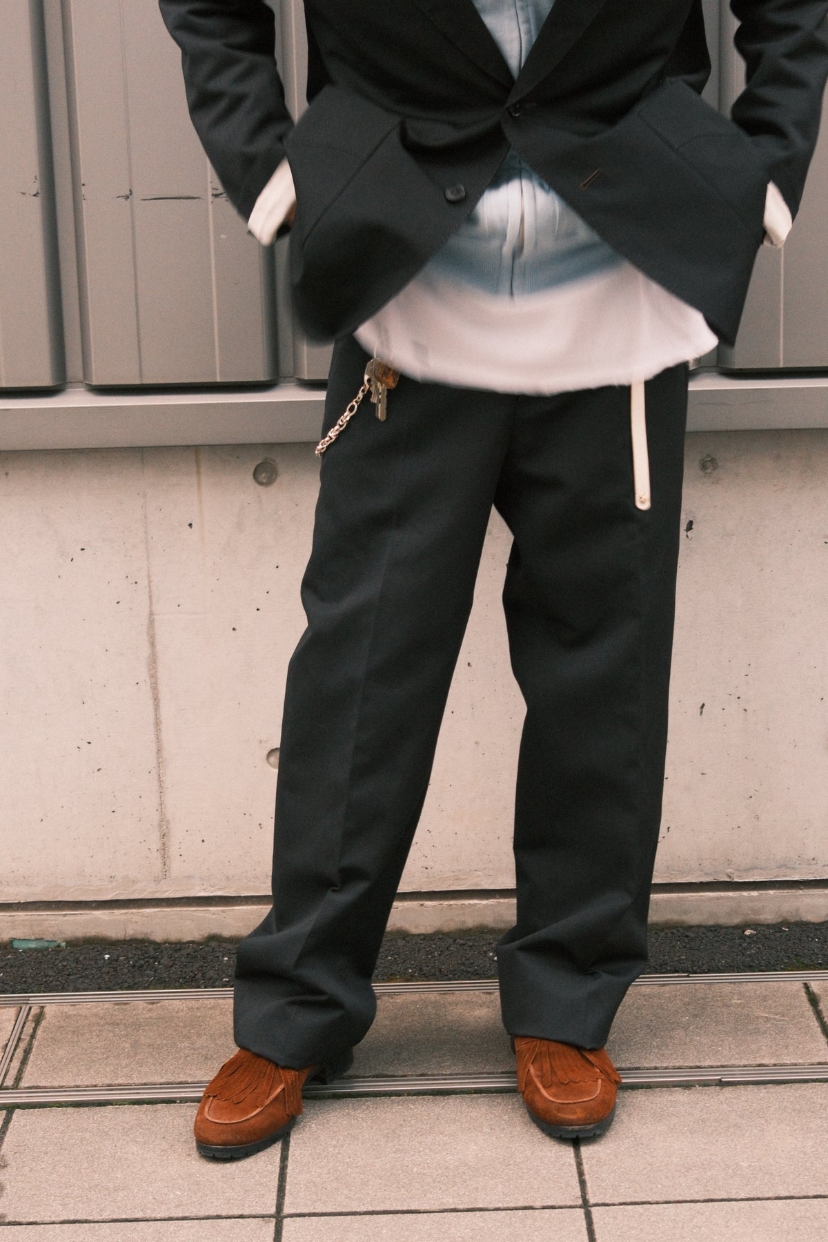 The Letters : COW BOY TROUSERS -LACINE WOOL LINEN-