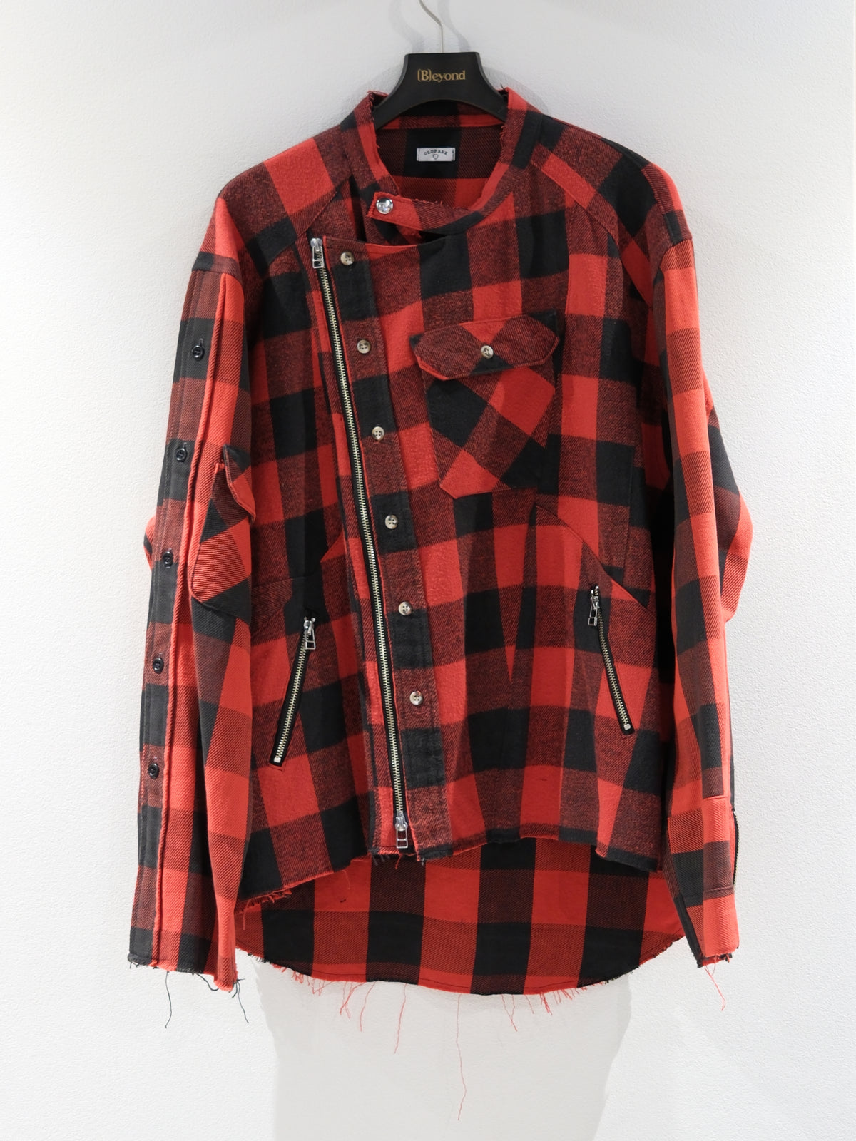 OLDPARK : RIDERS SHIRT -FLANNEL- / RED