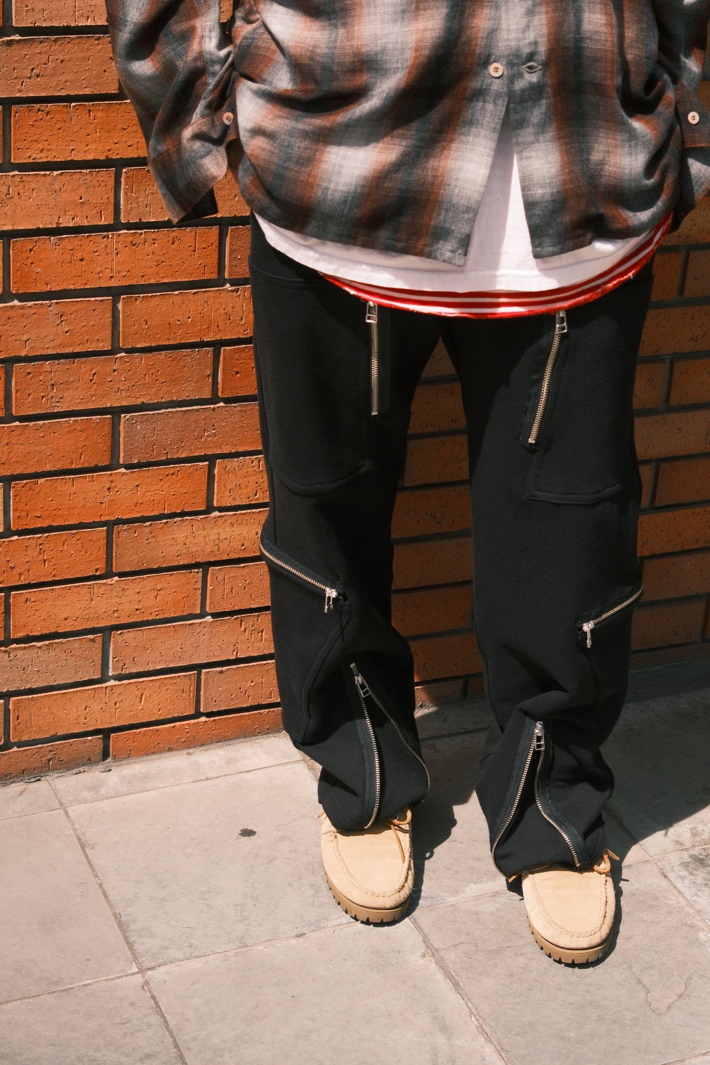 OLDPARK : PARACHUTE SWEAT PANTS (BLACK)