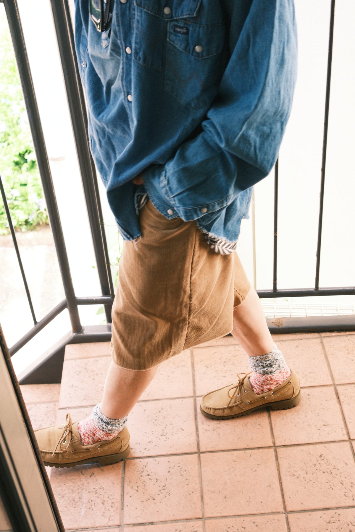 OLDPARK:BAGGY SHORTS (CORDUROY、Mサイズ)