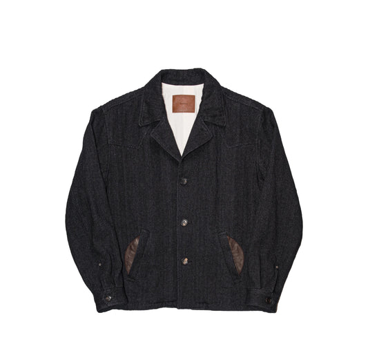 The Letters : RANCH JACKET - WOOL LINEN TWEED -