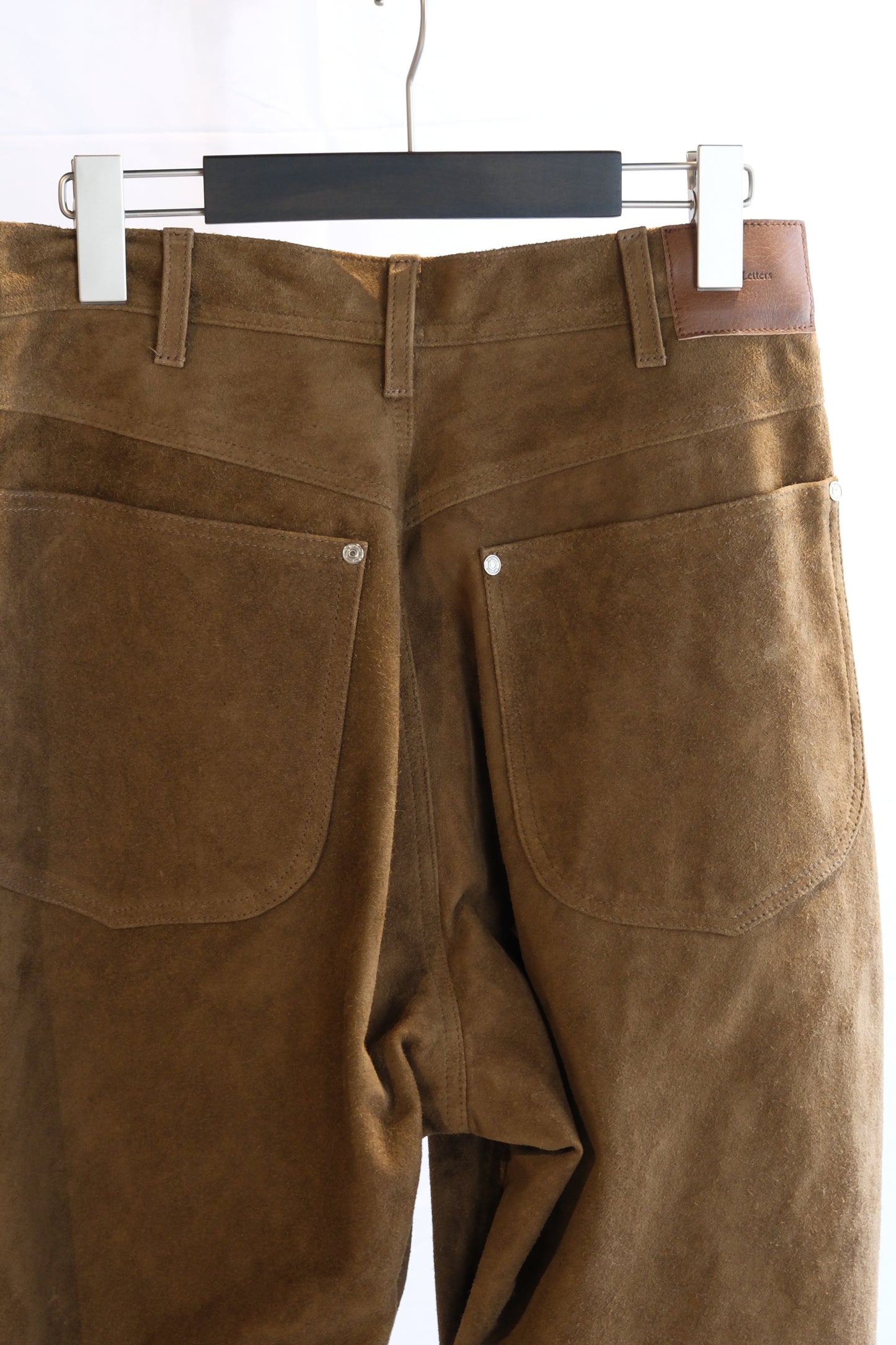 The Letters: WORKERS WIDE PANTS -HORSE SUEDE-
