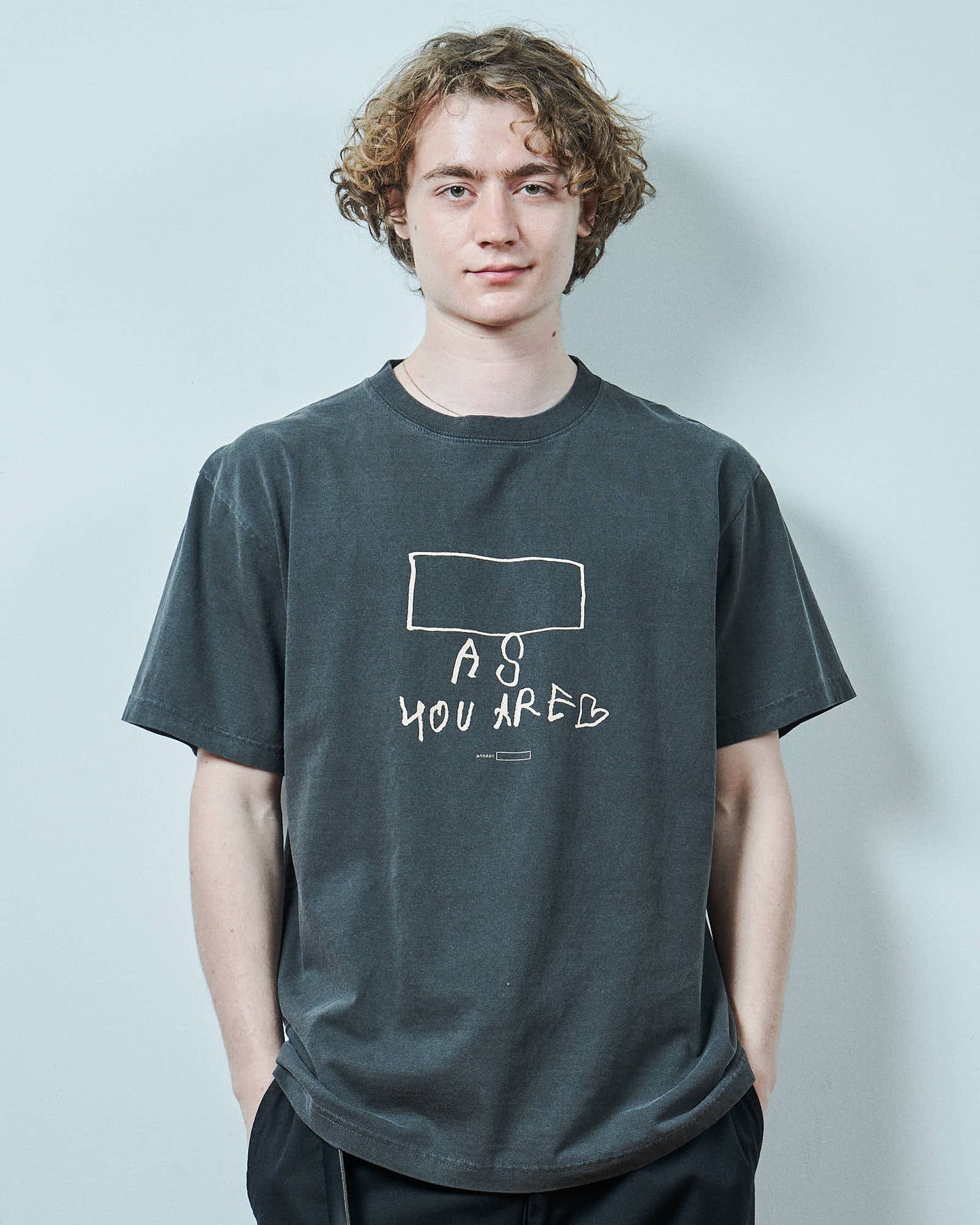 TODAY edition : LEFT HAND S/S Tee #3 (CHARCOAL)