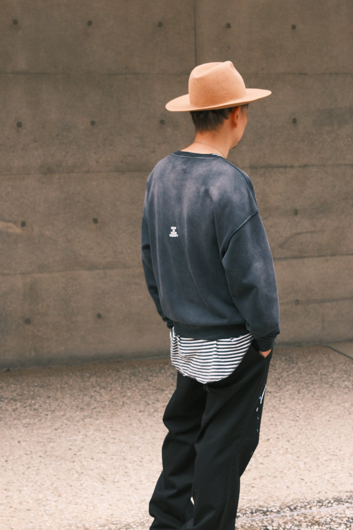 TODAY edition : PATCH MARK SWEATSHIRT / BLACK