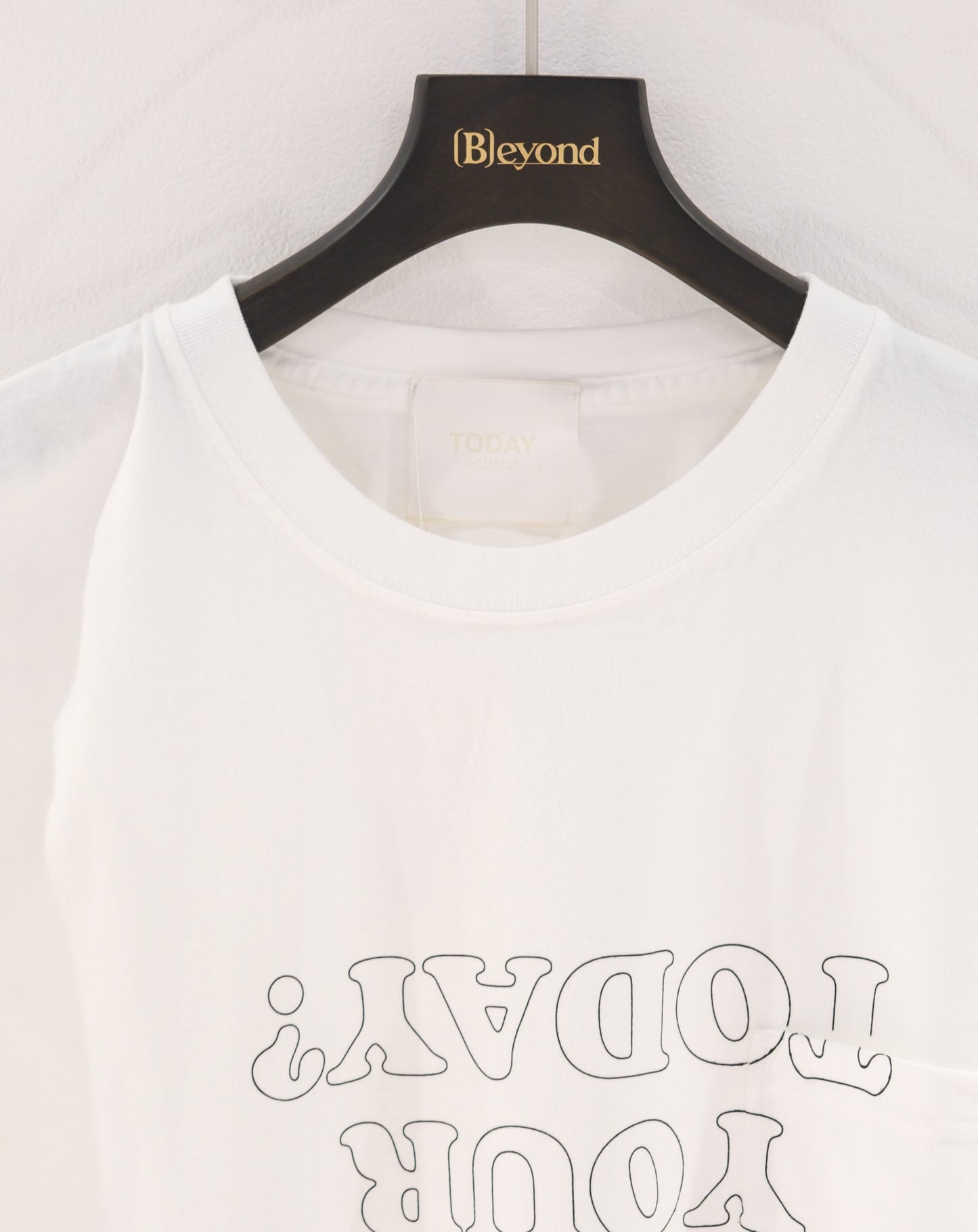 TODAY edition : TROMPE L'OEIL L/S tee (white)
