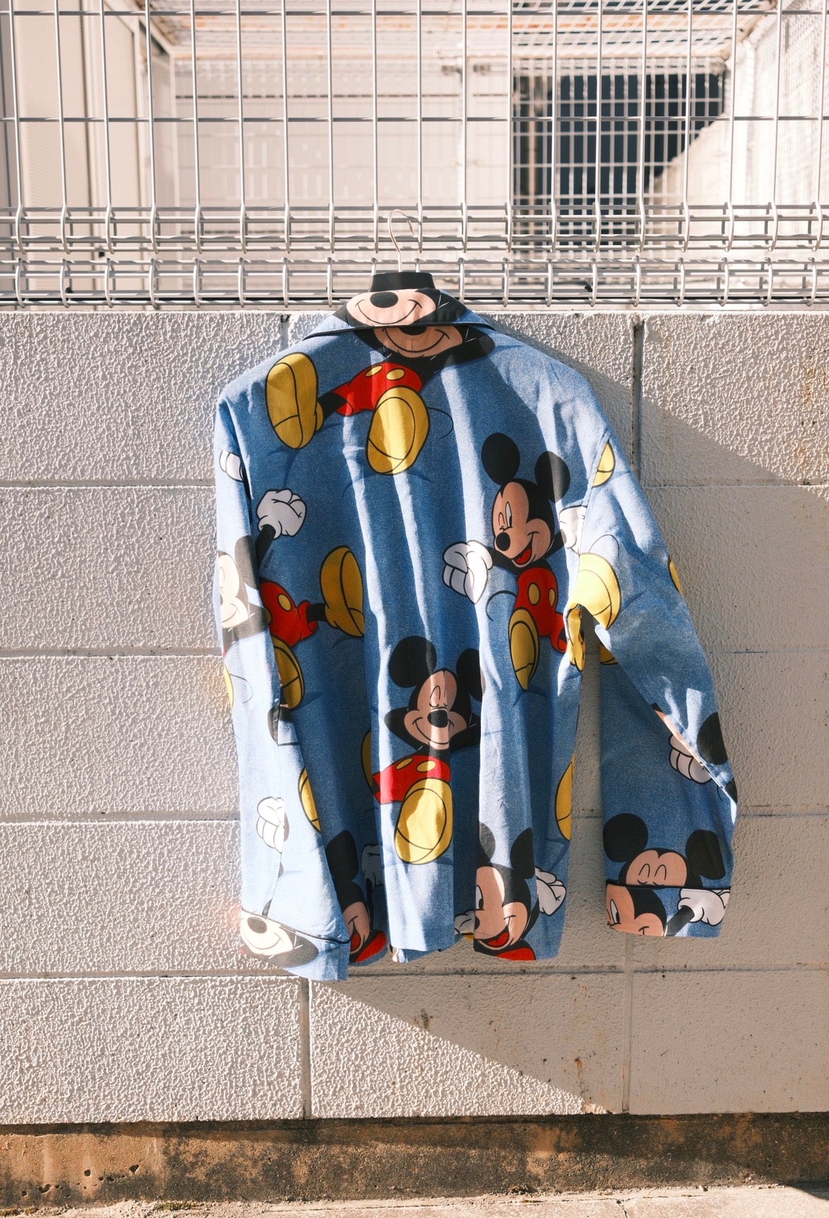 OLDPARK : PAJAMA SHIRT -SHEET- "Mickey"/ Lサイズ