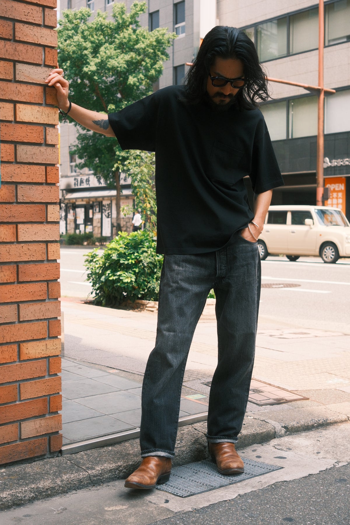 MINEDENIM :  B.S Denim Ankle Length Straight Jeans USD