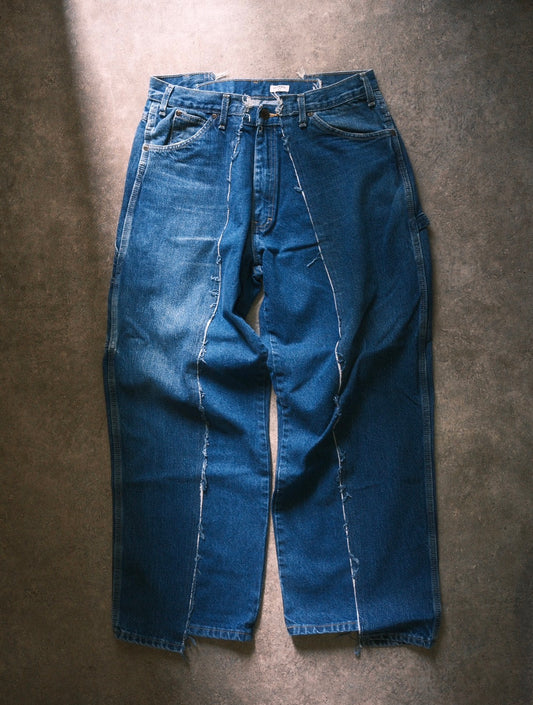 OLDPARK : BAGGY CARPENTER PANTS -DENIM- (BLUE、Lサイズ)-2