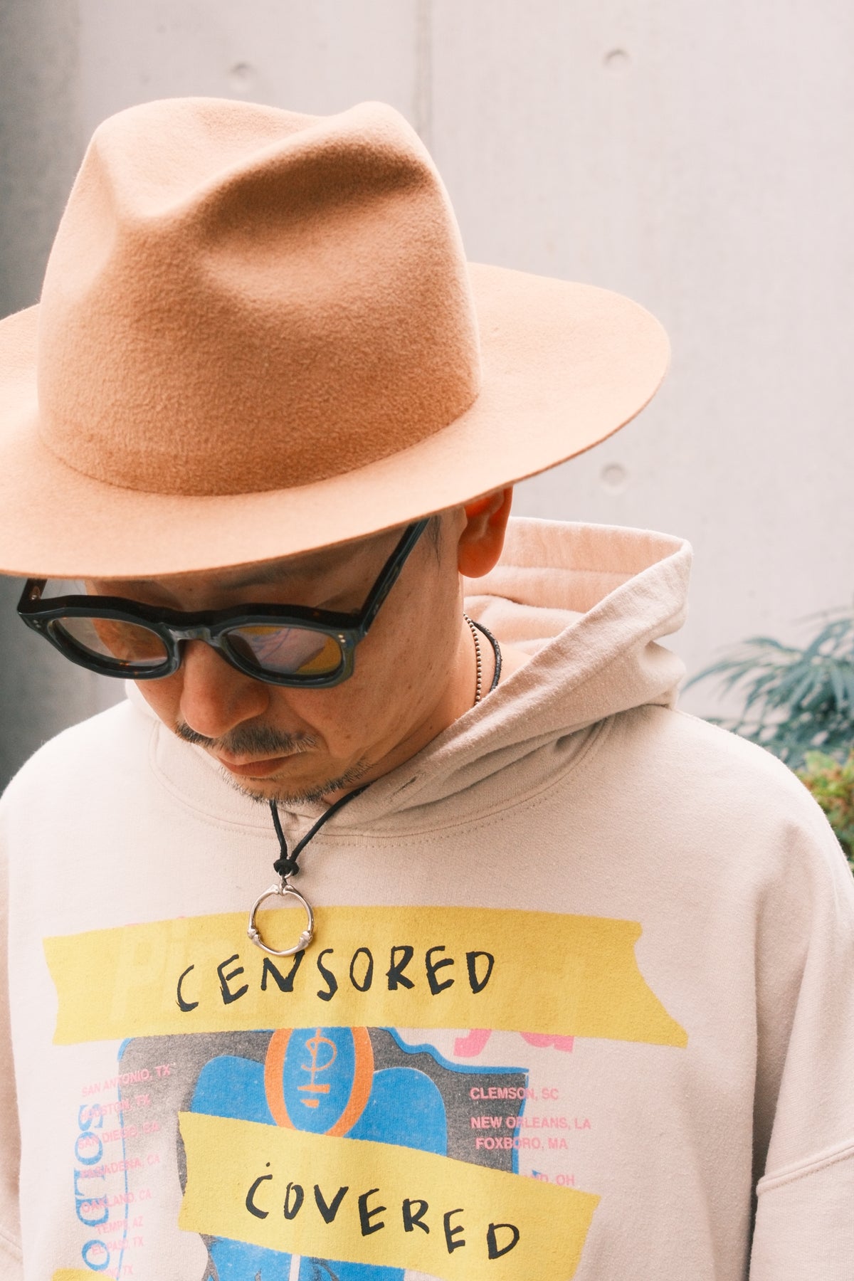OLDPARK : TAPING SWEAT (Fサイズ)-PINK.F