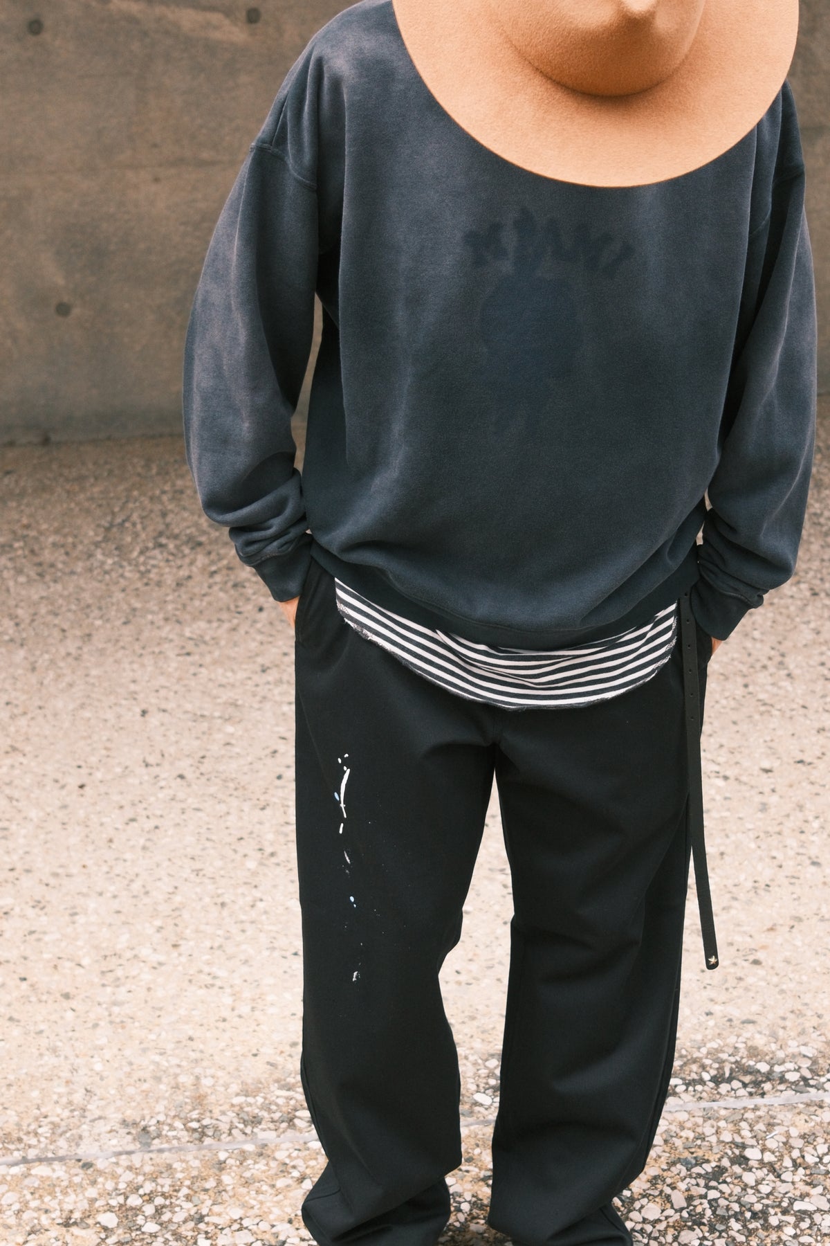 TODAY edition : TC TWILL WORK TROUSERS / BLACK